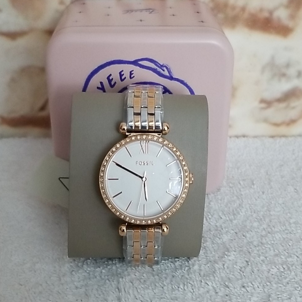 New Fossil Tillie Three-Hand Stainless Steel Watch